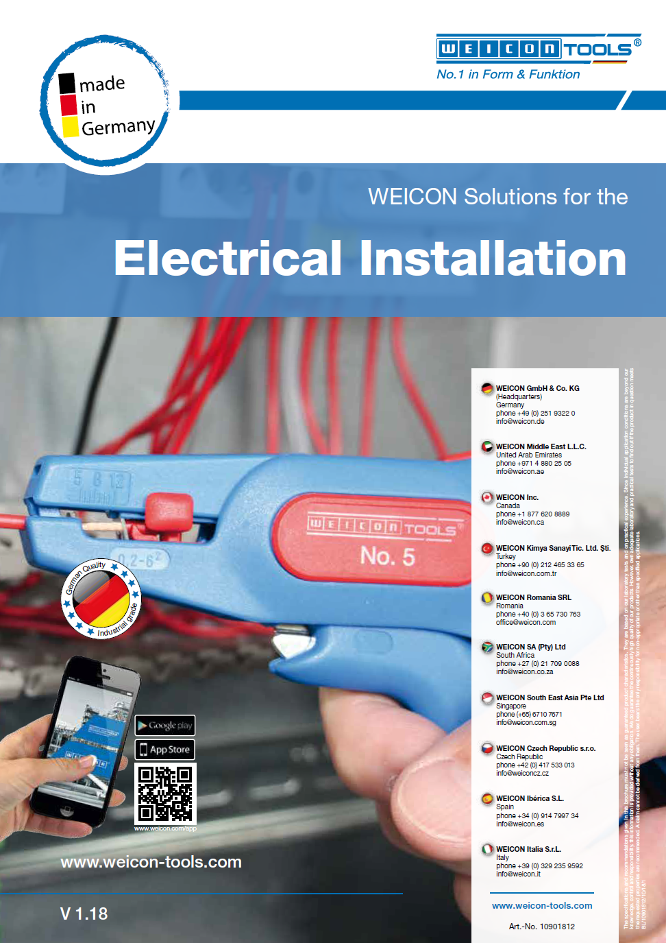 WEICON rie�enia pre elektoin�tal�cie